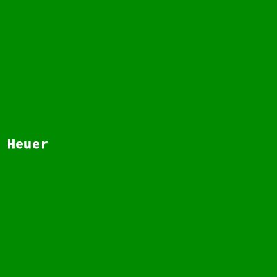 Hersteller: Heuer
