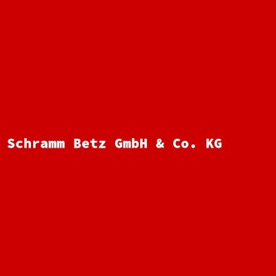 Hersteller: Schramm Betz GmbH &amp; Co. KG