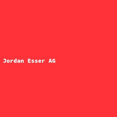 Hersteller: Jordan Esser AG
