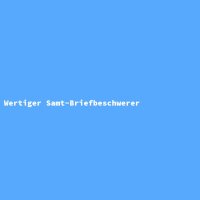 Wertiger Samt-Briefbeschwerer