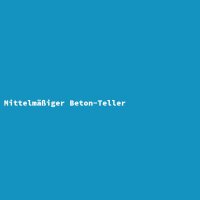 Mittelmäßiger Beton-Teller