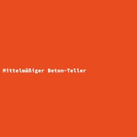 Mittelmäßiger Beton-Teller