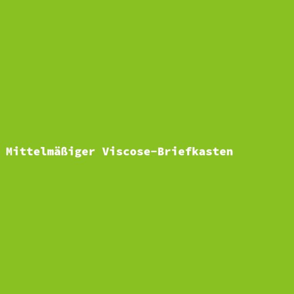 Mittelmäßiger Viscose-Briefkasten