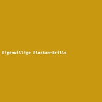Eigenwillige Elastan-Brille