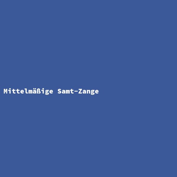 Mittelmäßige Samt-Zange