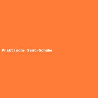 Praktische Samt-Schuhe