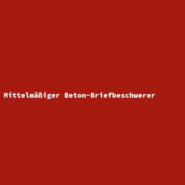 Mittelmäßiger Beton-Briefbeschwerer