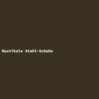 Rustikale Stahl-Schuhe
