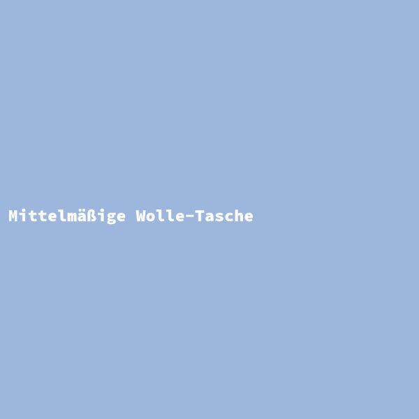 Mittelmäßige Wolle-Tasche