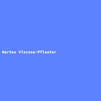 Hartes Viscose-Pflaster
