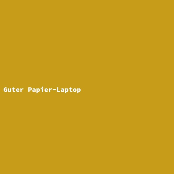 Guter Papier-Laptop