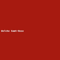 Weiche Samt-Hose