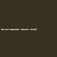 Hervorragender Wasser-Stuhl